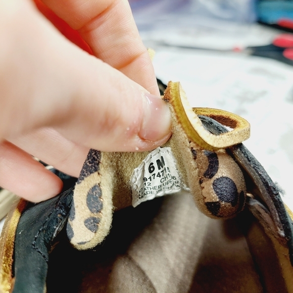 Sperry Topsider Women’s Black Leopard Angelfish Boat Shoes Flat Loafers D292 - Picture 7 of 8